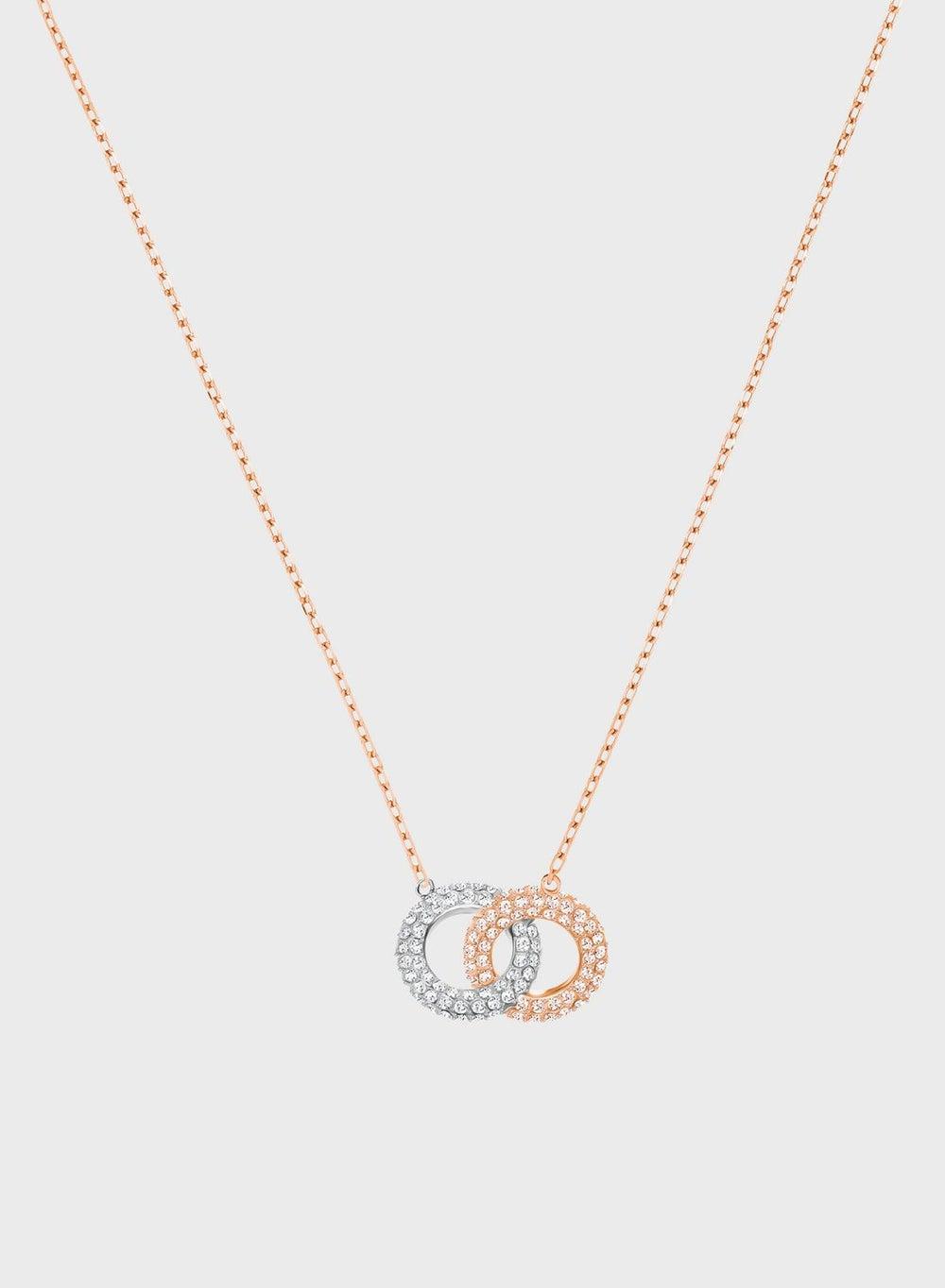 SWAROVSKI Stone Ring Elegance Necklace in Rose Gold - Image 1