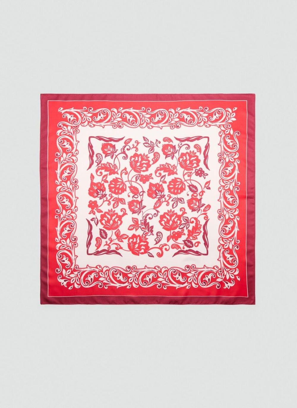 MANGO Floral Elegance: Lightweight Scarf for Women - Image 1