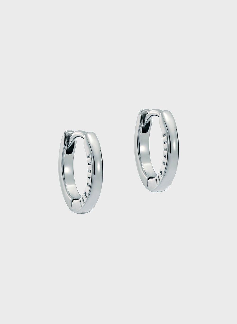 Ted Baker Elegant Gold-Tone Hoop Earrings with Logo - Image 1
