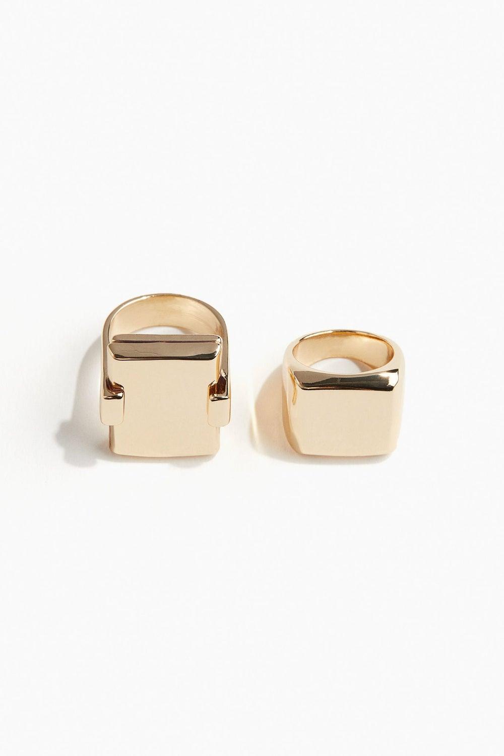 H&M Chic Duo: Women's 2-Pack Signet Rings - Image 1