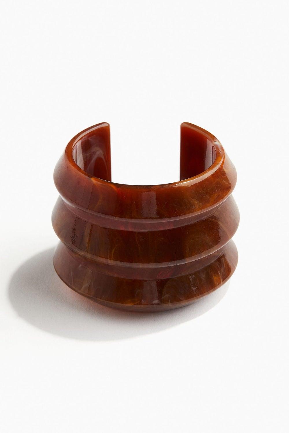 H&M Marbled Elegance Cuff Bracelet – Timeless Accessory - Image 1