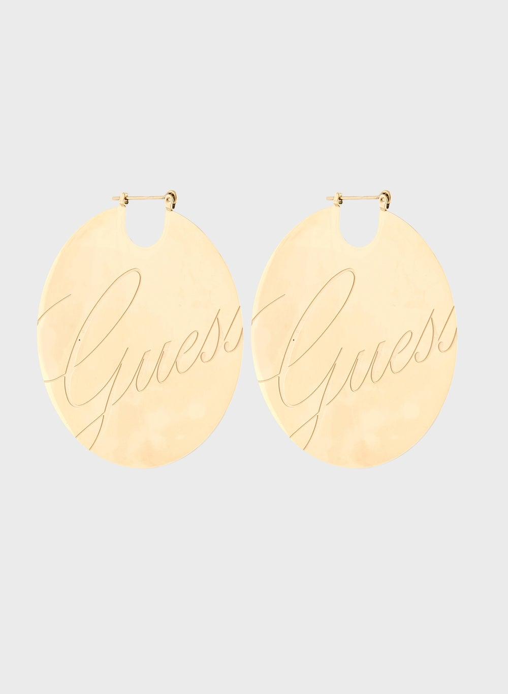 GUESS Chic Full Round Hoop Earrings - Everyday Elegance - Image 1