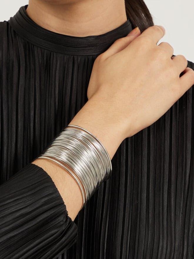 Elegant Styli Multistrand Wide Cuff Bracelet for Women - Image 1