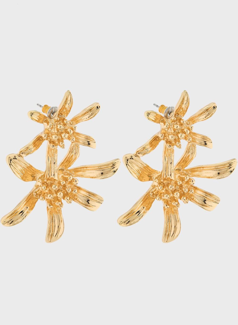 ELLA Floral Drop Elegant Acrylic Earrings for Women - Image 1
