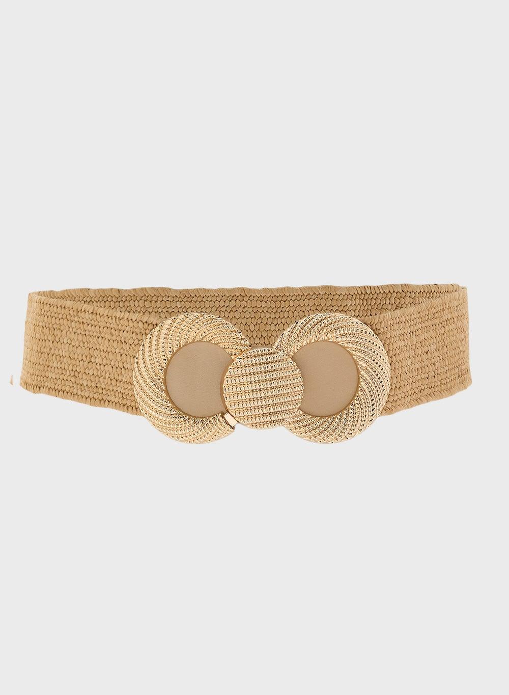 Ella Limited Edition Elegant Wide Belt with Natural Buckle - Image 1