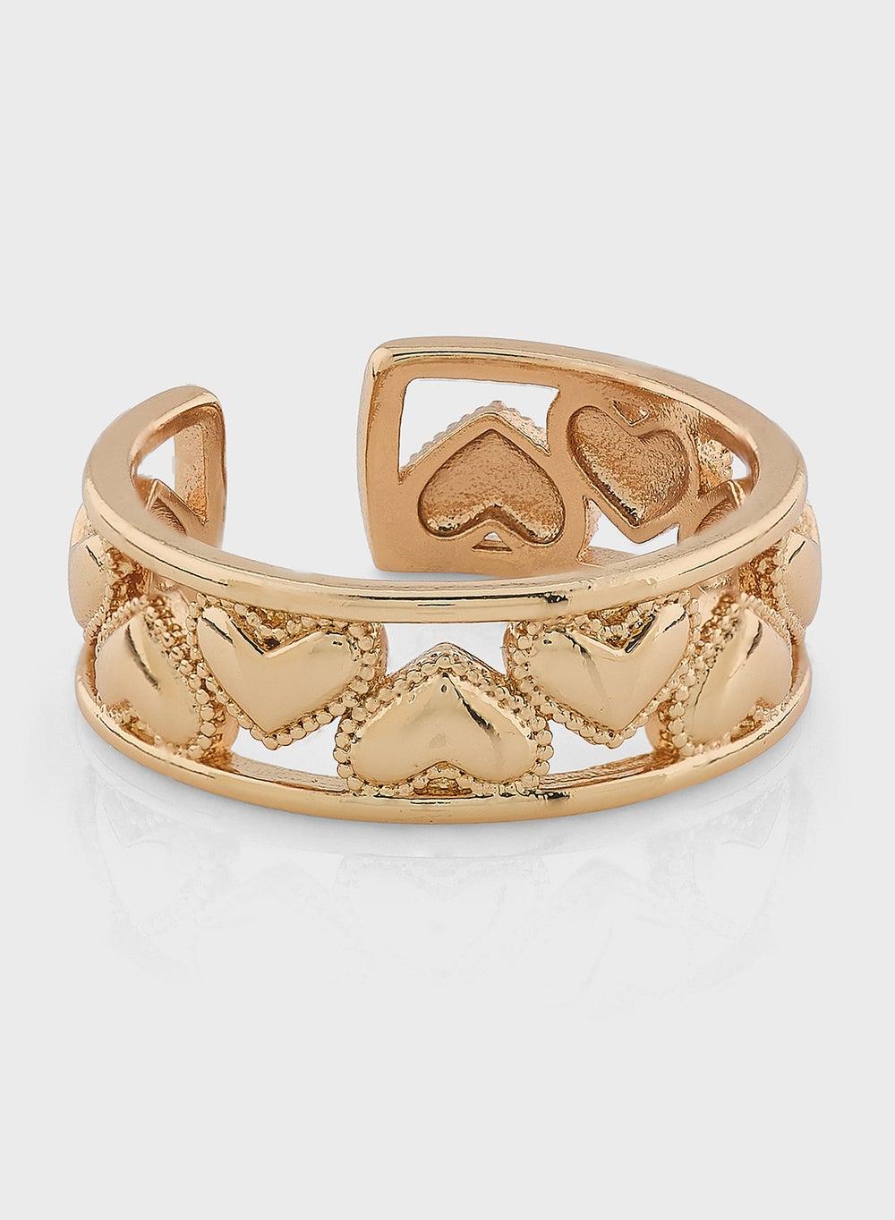 Ginger Heart Elegance Ring - Timeless Accessory for Women - Image 1
