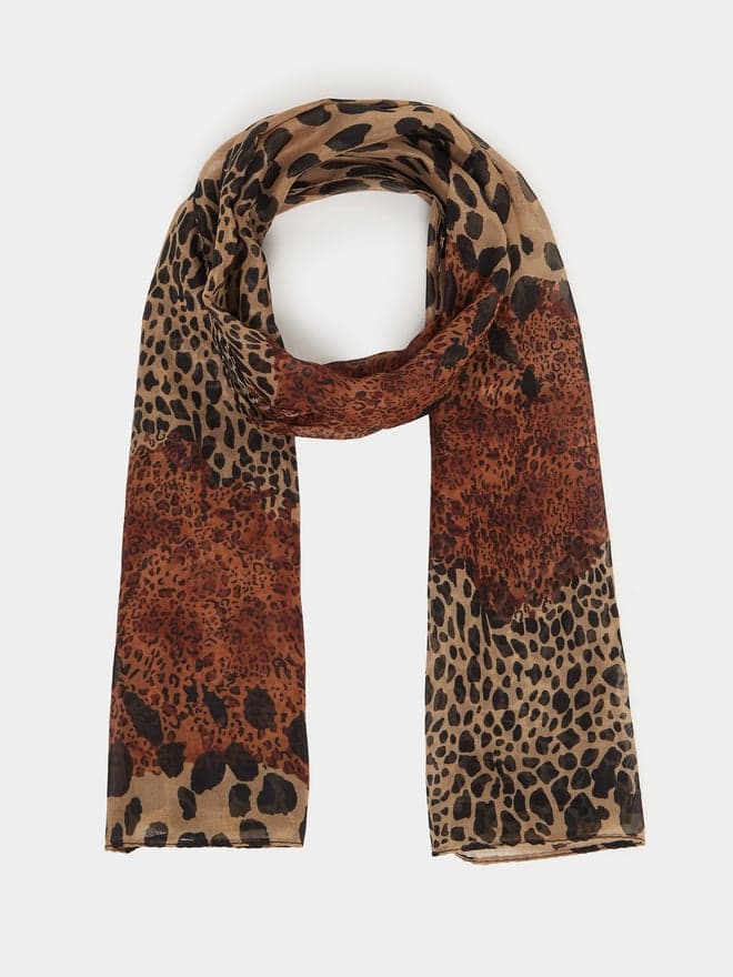 Styli Chic Leopard Print Women's Scarf - Image 1