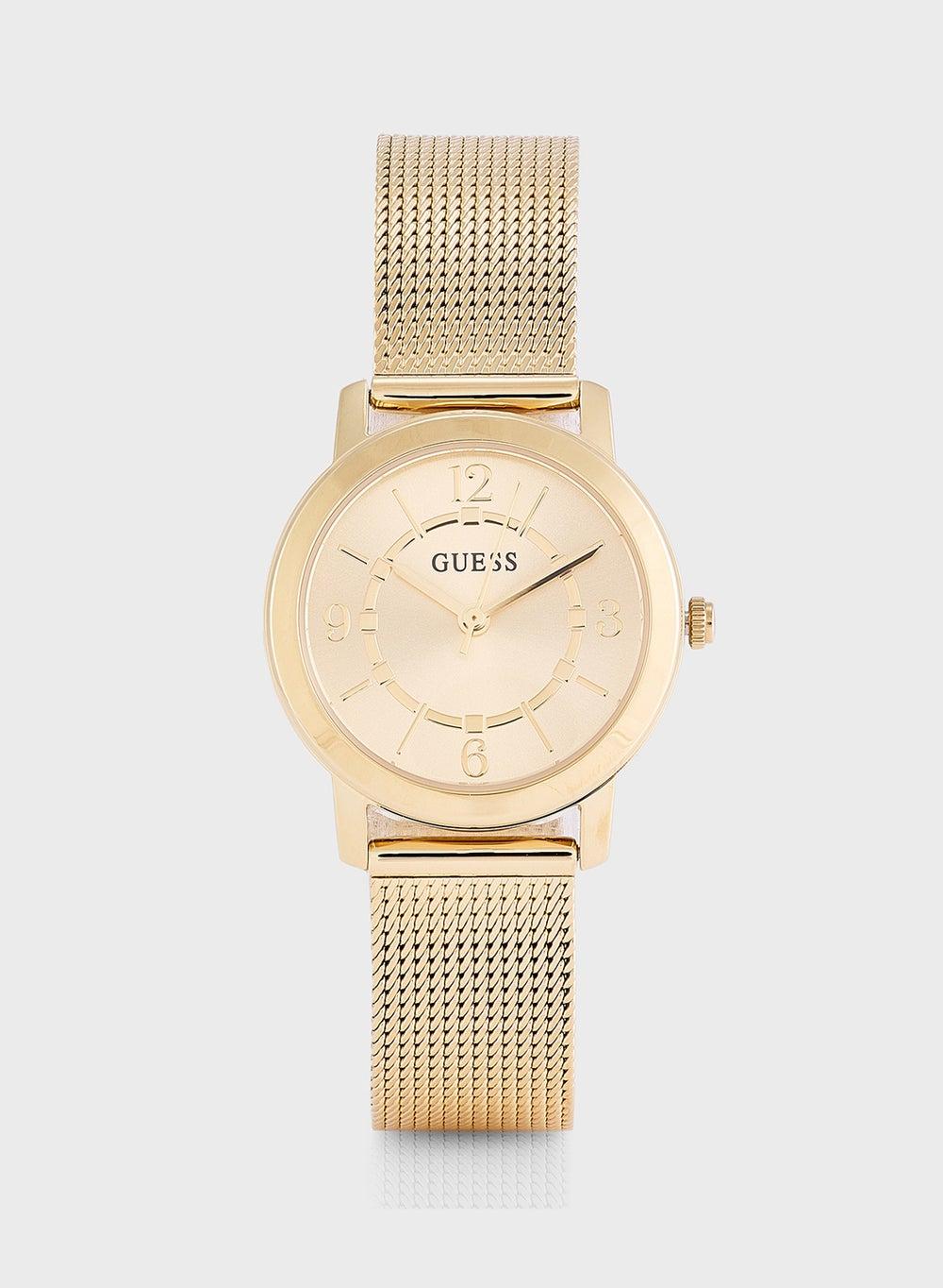 GUESS Melody Gold-Tone Mesh Strap Women's Watch - Image 1