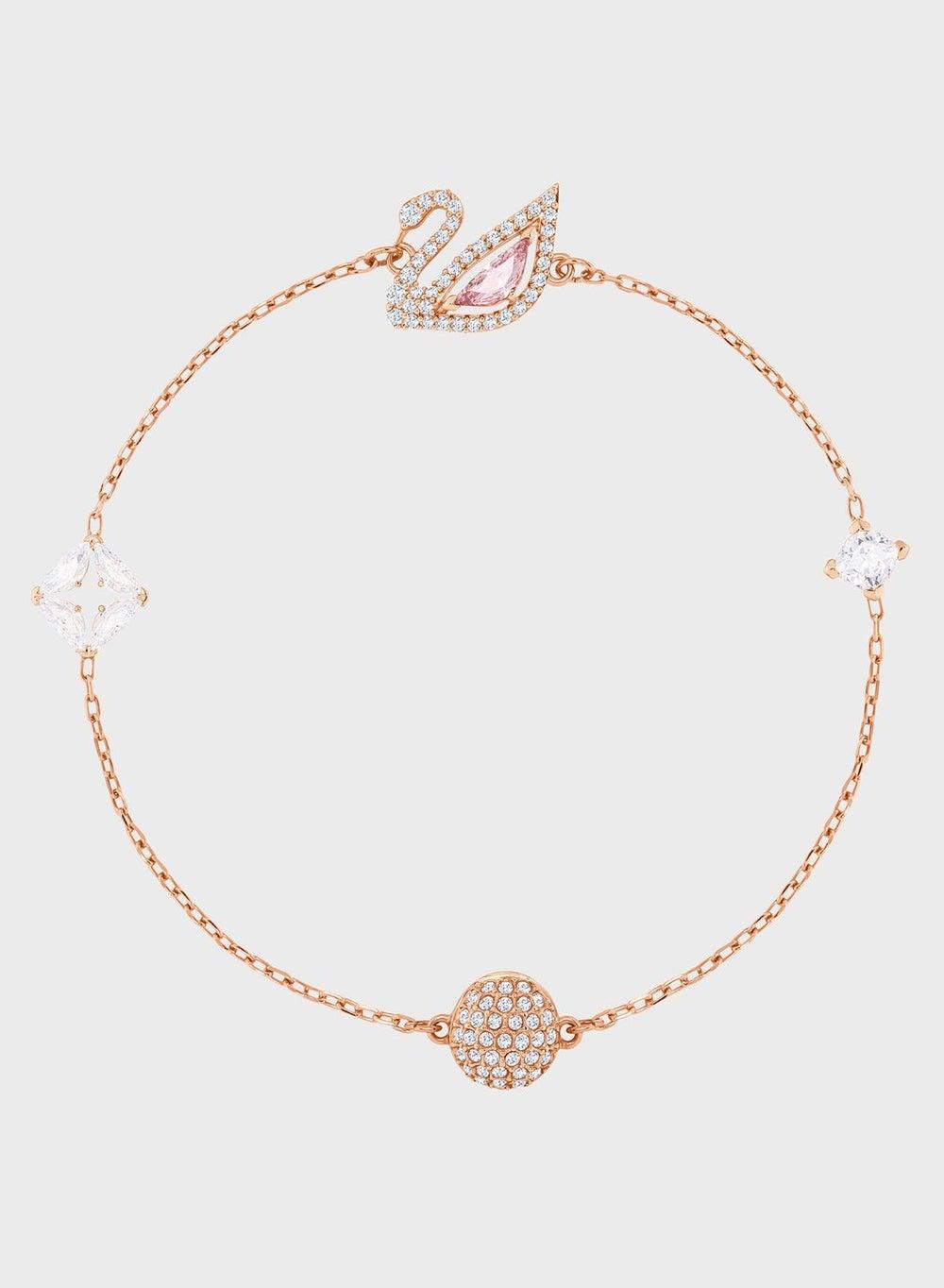 SWAROVSKI Dazzling Swan Rose Gold-Plated Bracelet - Image 1