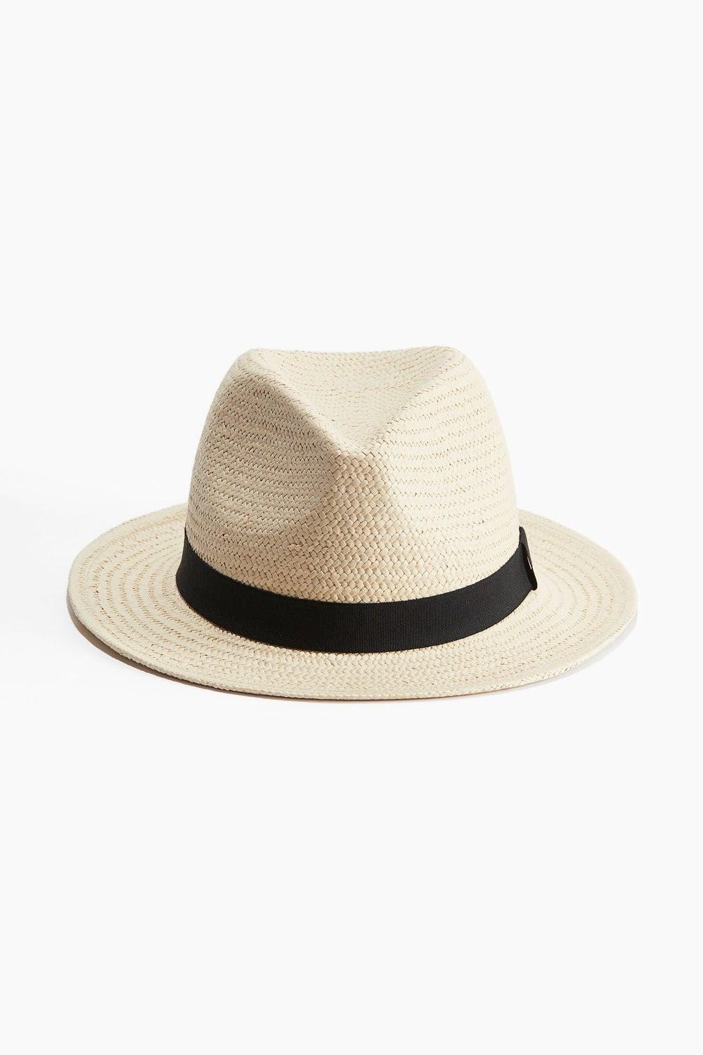 H&M Elegant Braided Straw Fedora for Women - Image 1