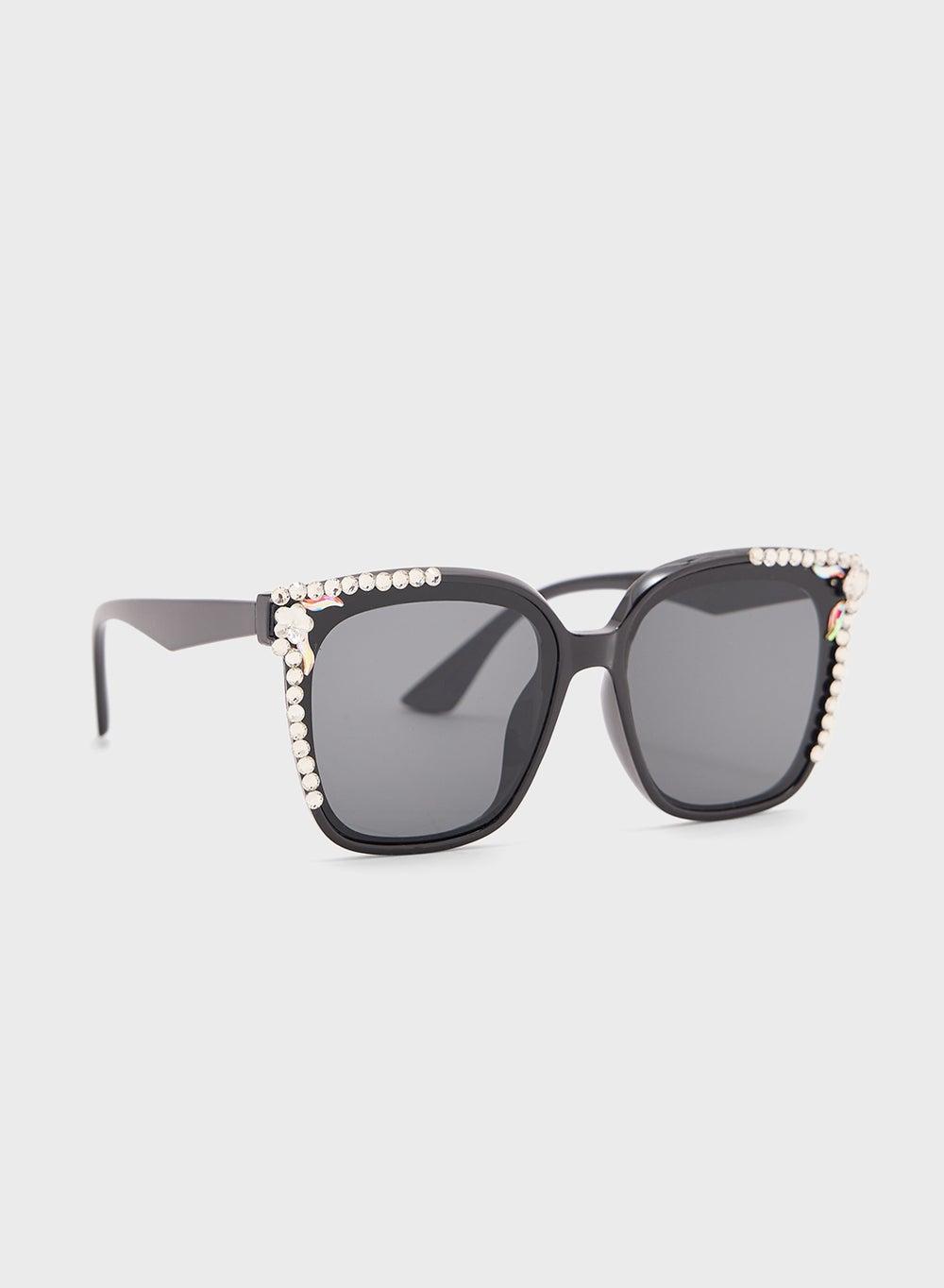 ELLA Diamante Cat Eye Sunglasses - Chic Elegance for Her - Image 1