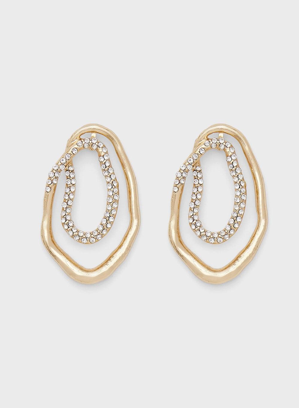 ELLA Dazzling Diamante Stud Earrings for Her - Image 1