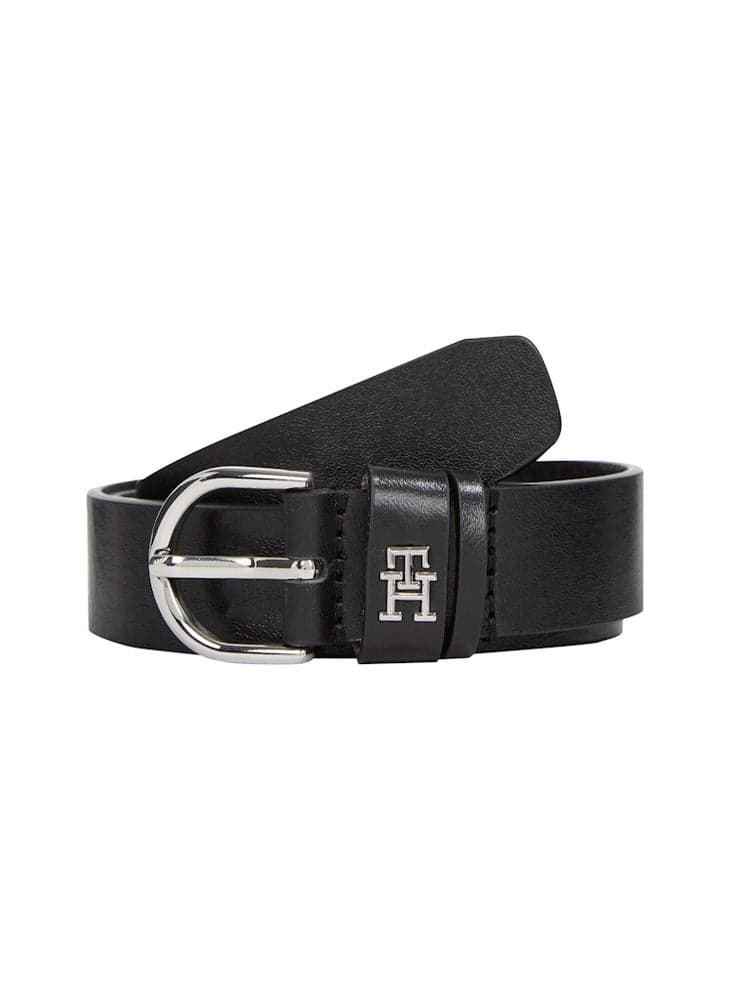 TOMMY HILFIGER Women's Elegant Monogram Leather Belt - Image 1