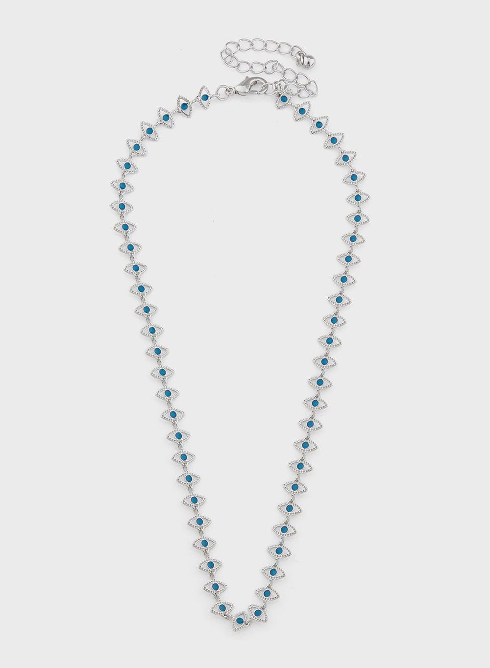 Ginger Evil Eye Charm Necklace – Elegant Protection - Image 1