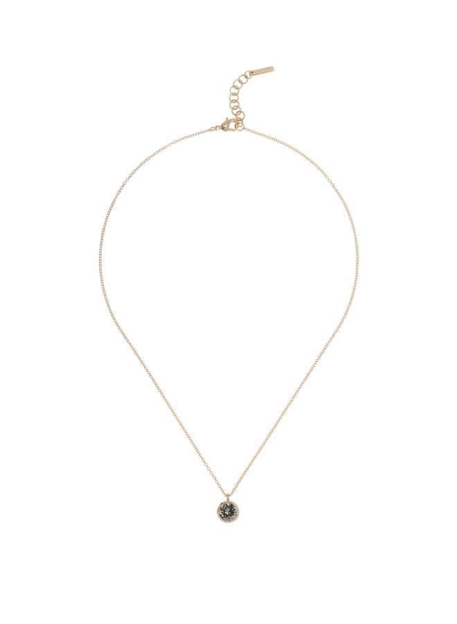 Karen Millen Crystal Dot Pendant - Elegant Solitaire Necklace - Image 1