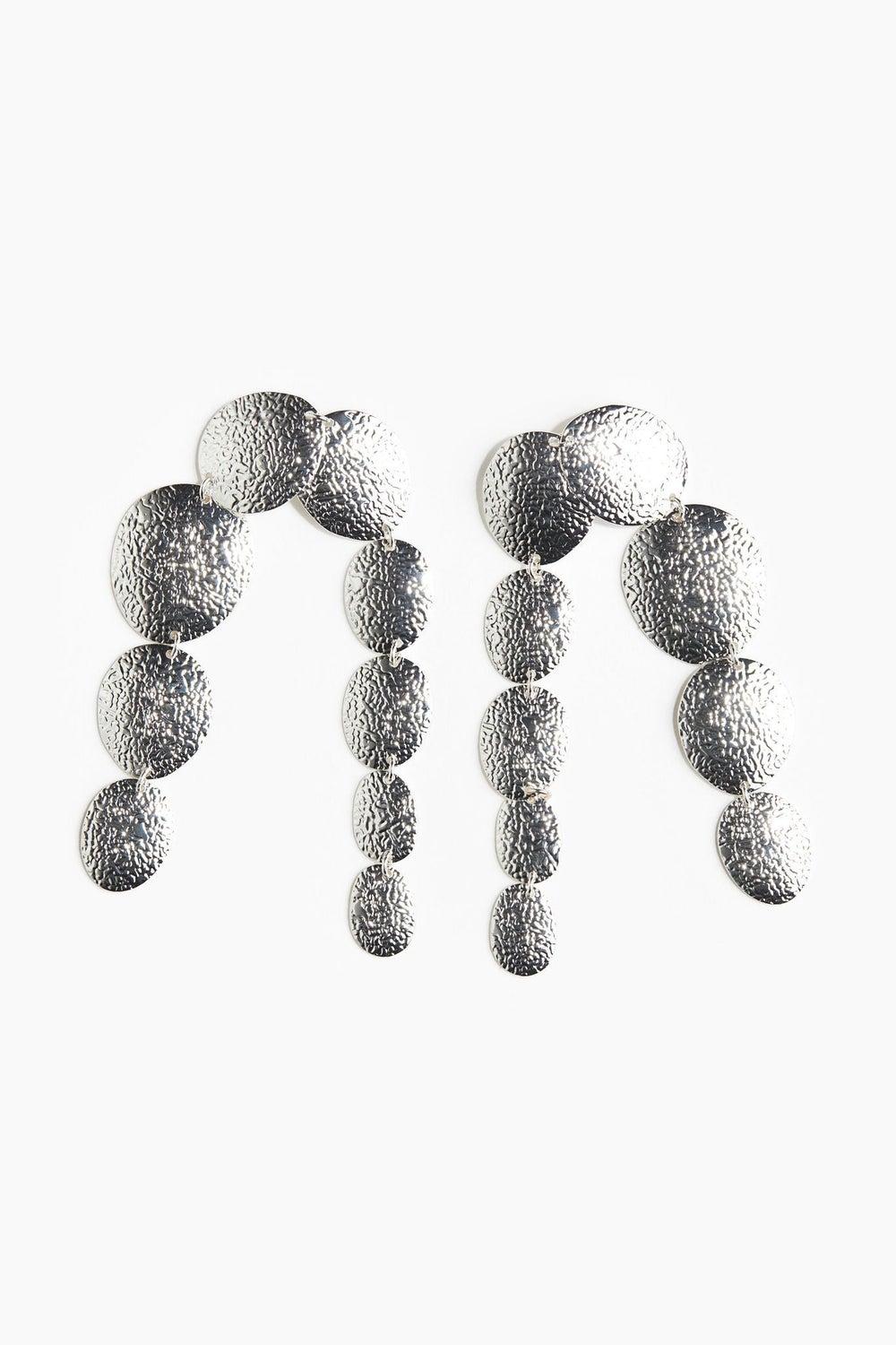 H&M Chic Metal-Disc Pendant Earrings - Image 1