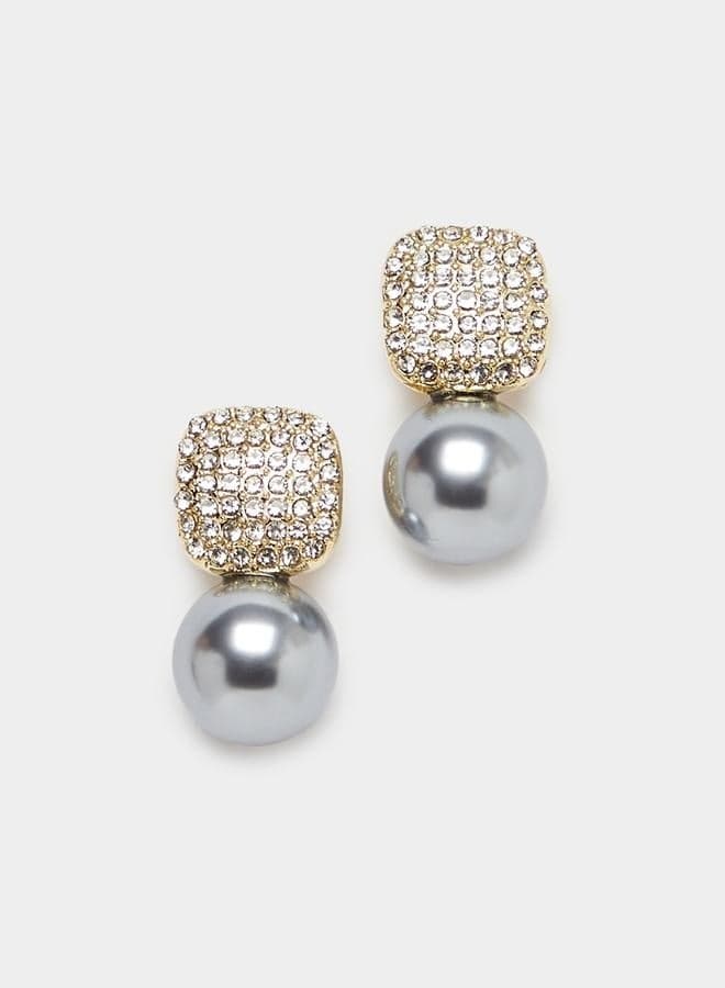 Styli Faux Pearl Earrings – Elegance in Every Dangle - Image 1