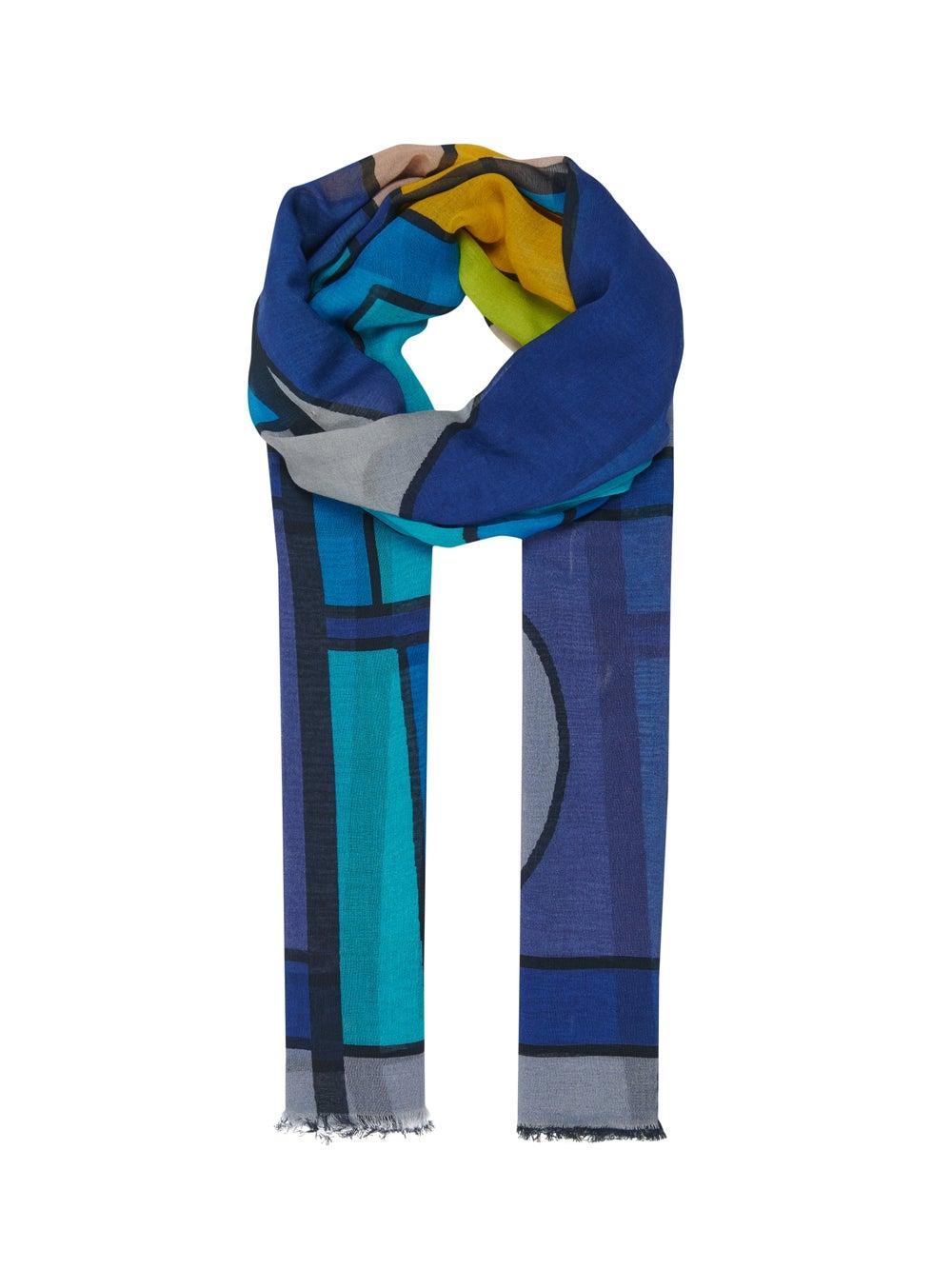 Leem Women's Abstract Print Elegance Scarf - Image 1