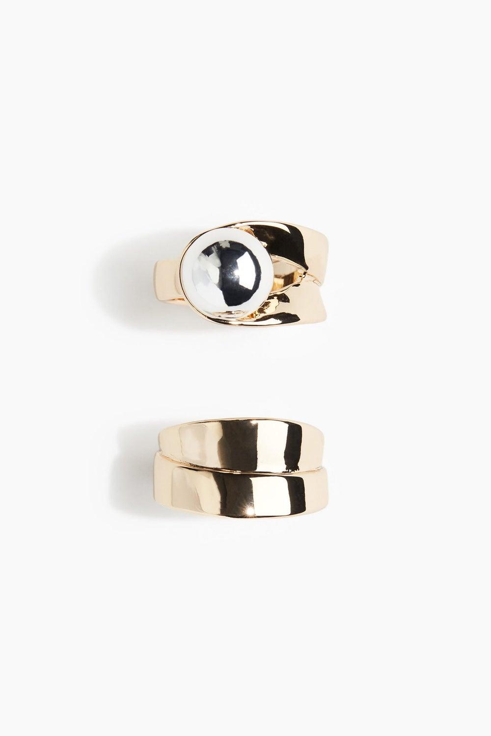 H&M Duo Elegance 2-Pack Women's Rings - Image 1