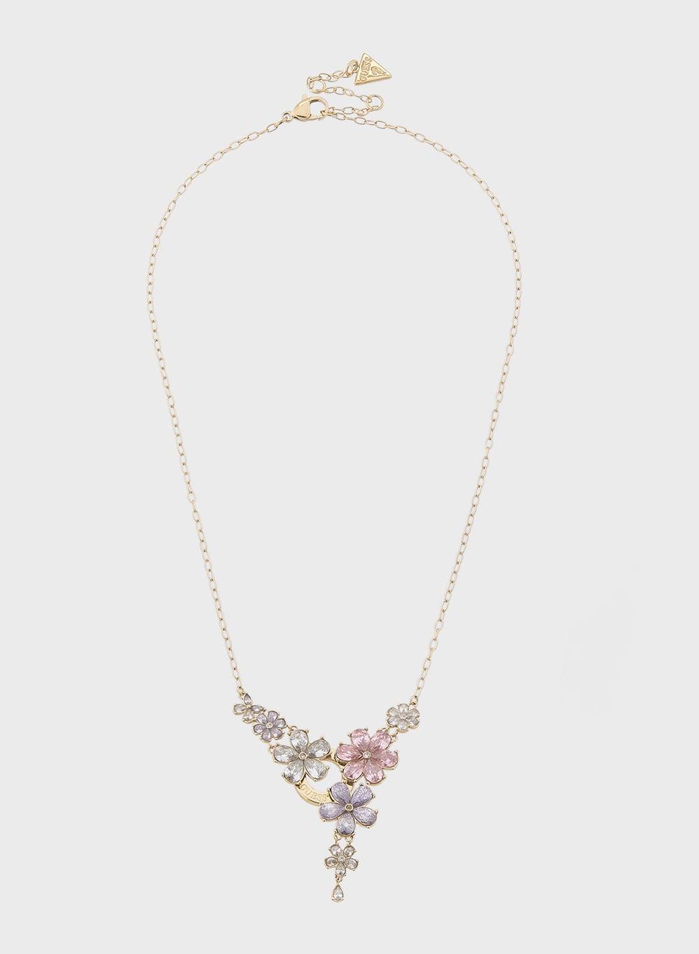 GUESS Lily Flower Elegance Short Necklace - Image 1