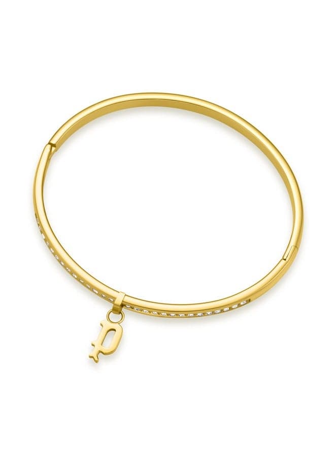 POLICE Gold Plated Crystal Bangle 60x50MMPEJLG0003401 - Image 1