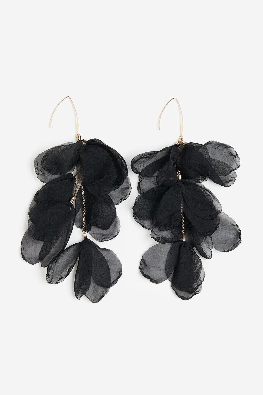 H&M Gold-Tone Petal Pendant Earrings for Women - Image 1