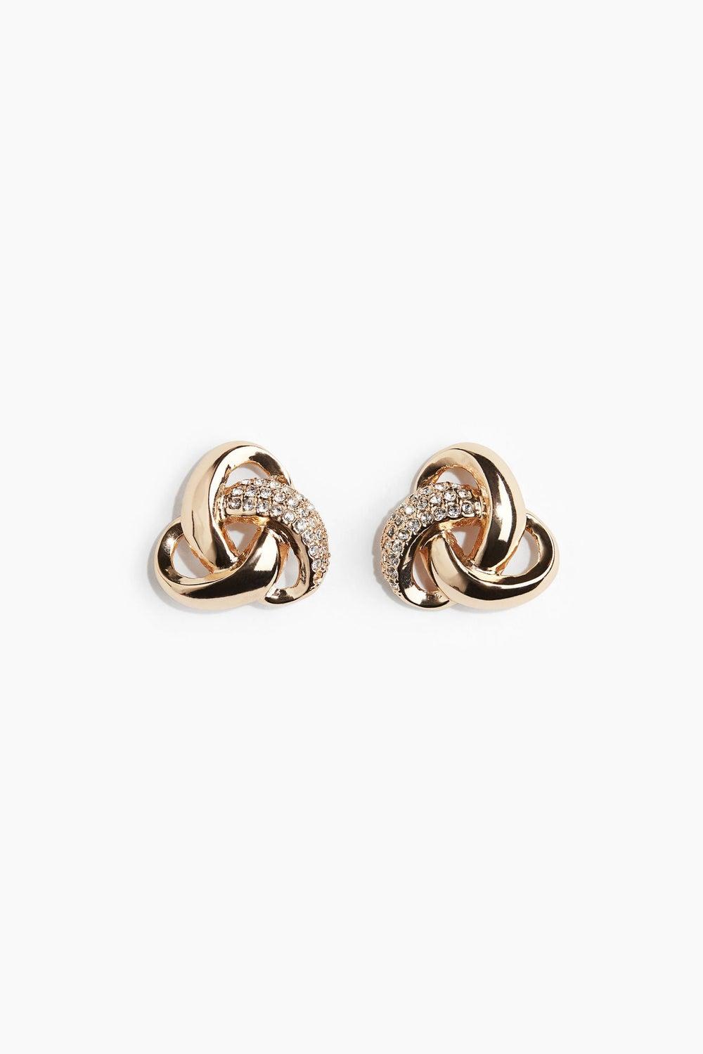 H&M Rhinestone Elegance Stud Earrings for Women - Image 1