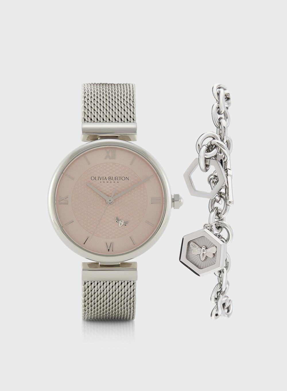 OLIVIA BURTON Minima Bee Women's Watch and Bracelet Set - Image 1