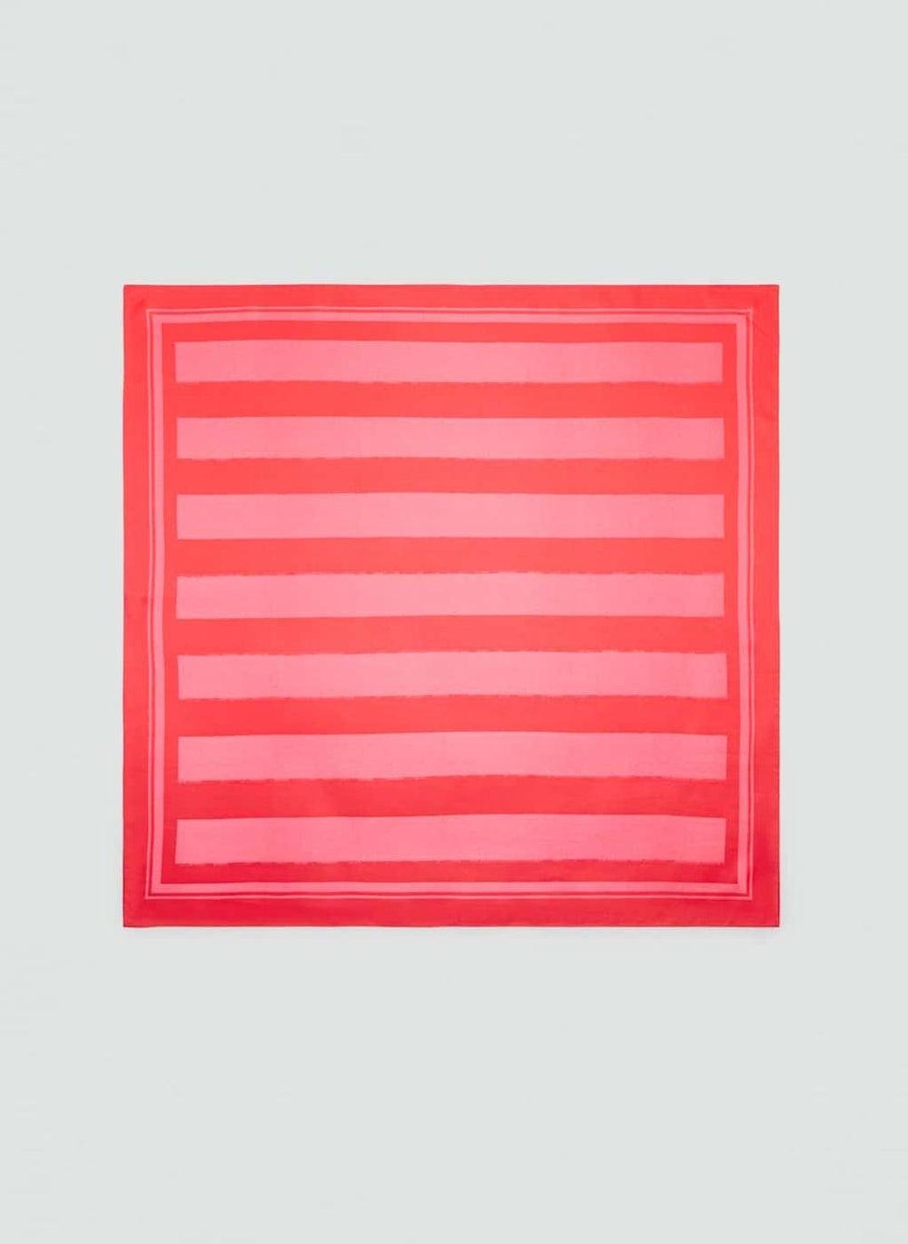 MANGO Chic Striped Lightweight Scarf for Women - Image 1