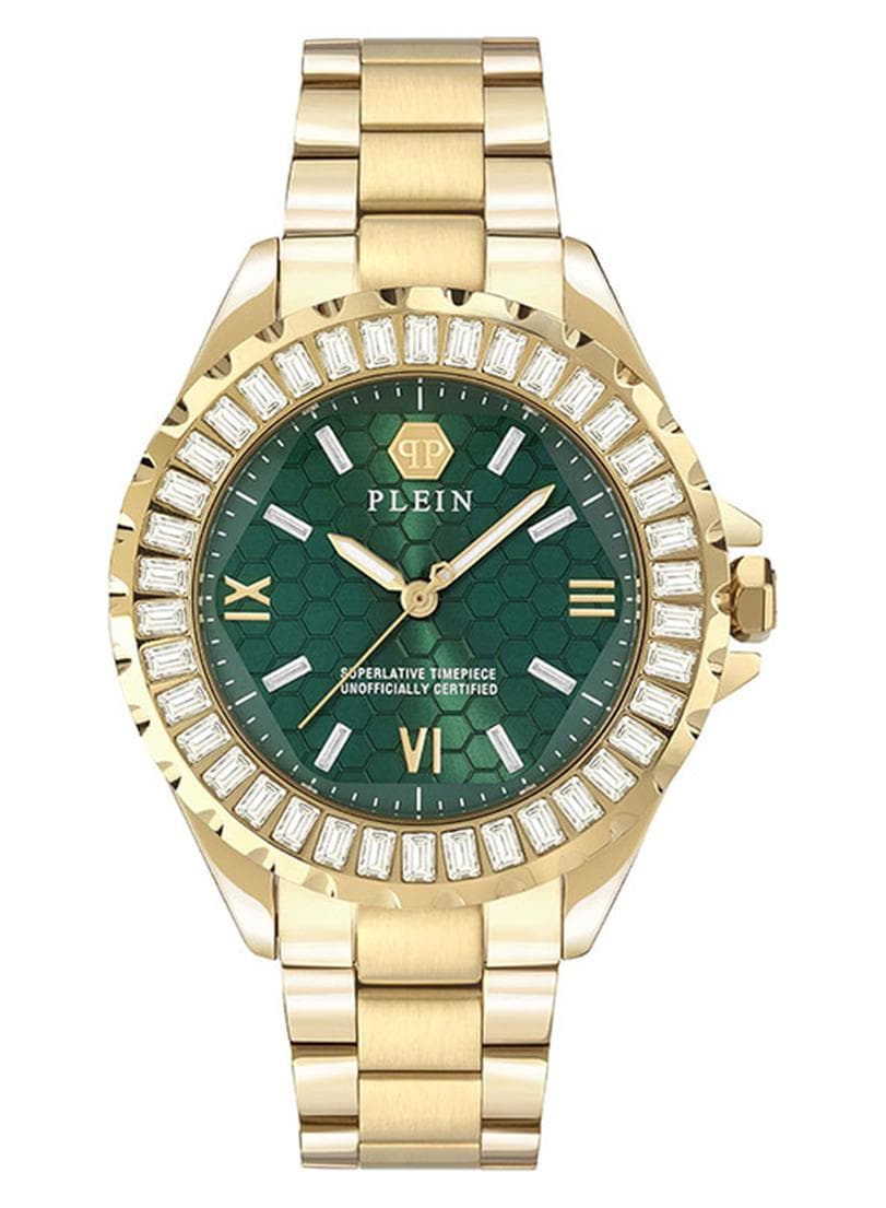 PHILIPP PLEIN Crystal Bezel Elegance – Women’s 38mm Watch - Image 1