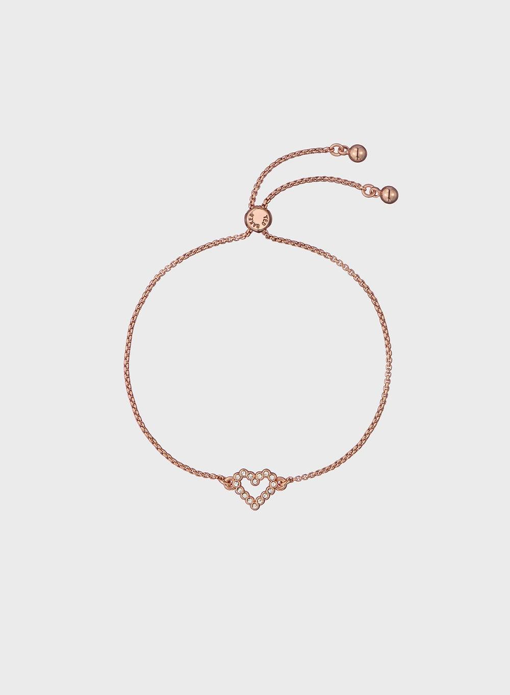 Ted Baker Women's Crystal Heart Bracelet - Elegant Accessory - Image 1