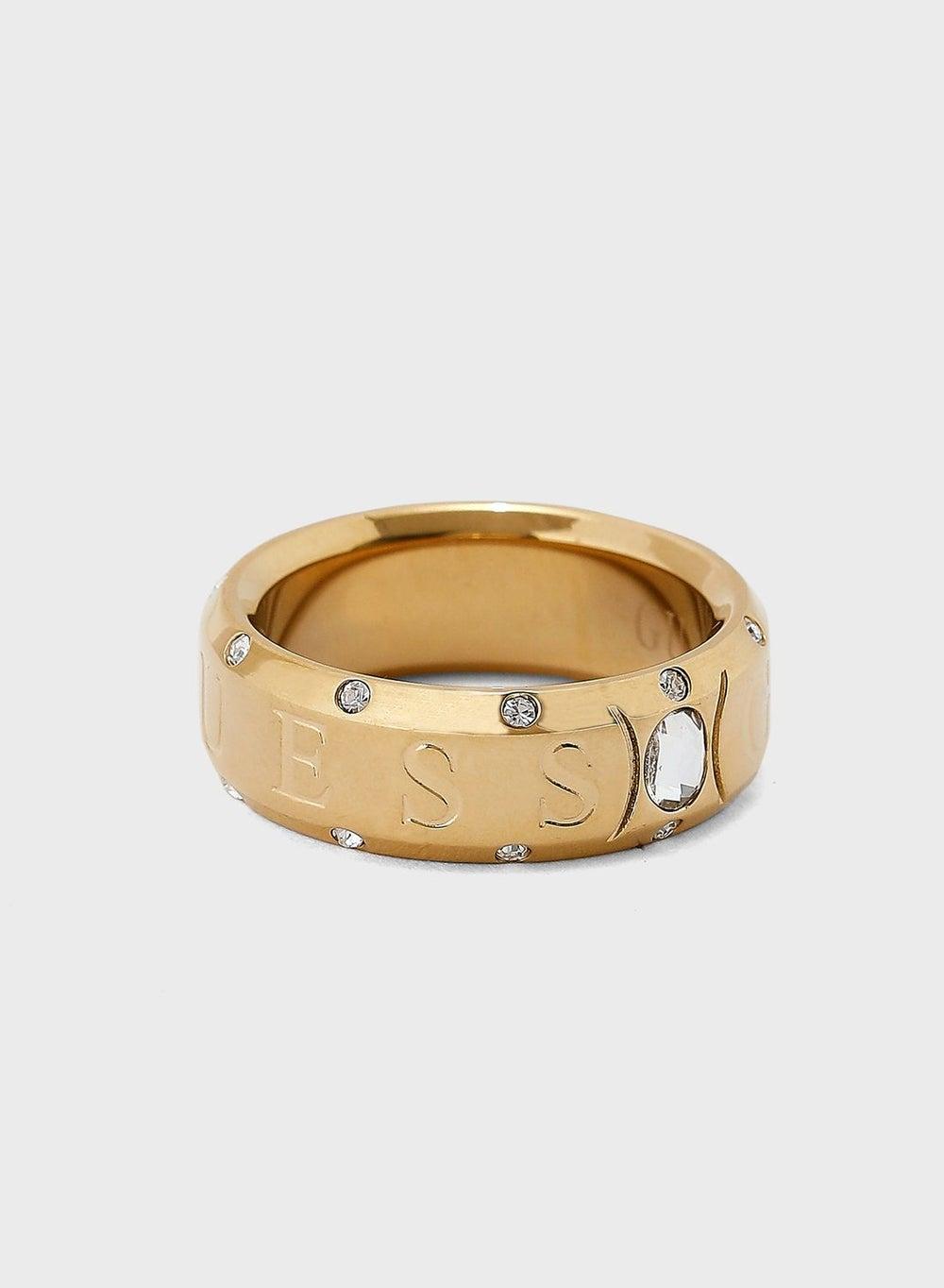 GUESS Chic Logo Engraved Ring for Women - Image 1