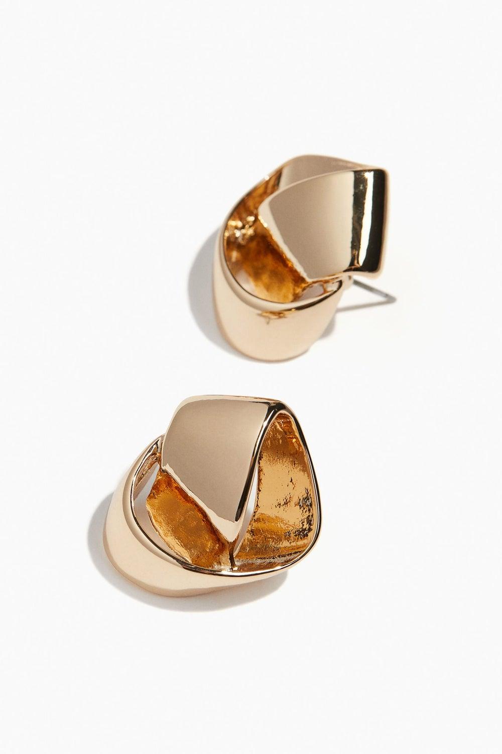 H&M Chic Knot-Look Zinc Earrings for Stylish Women - Image 1