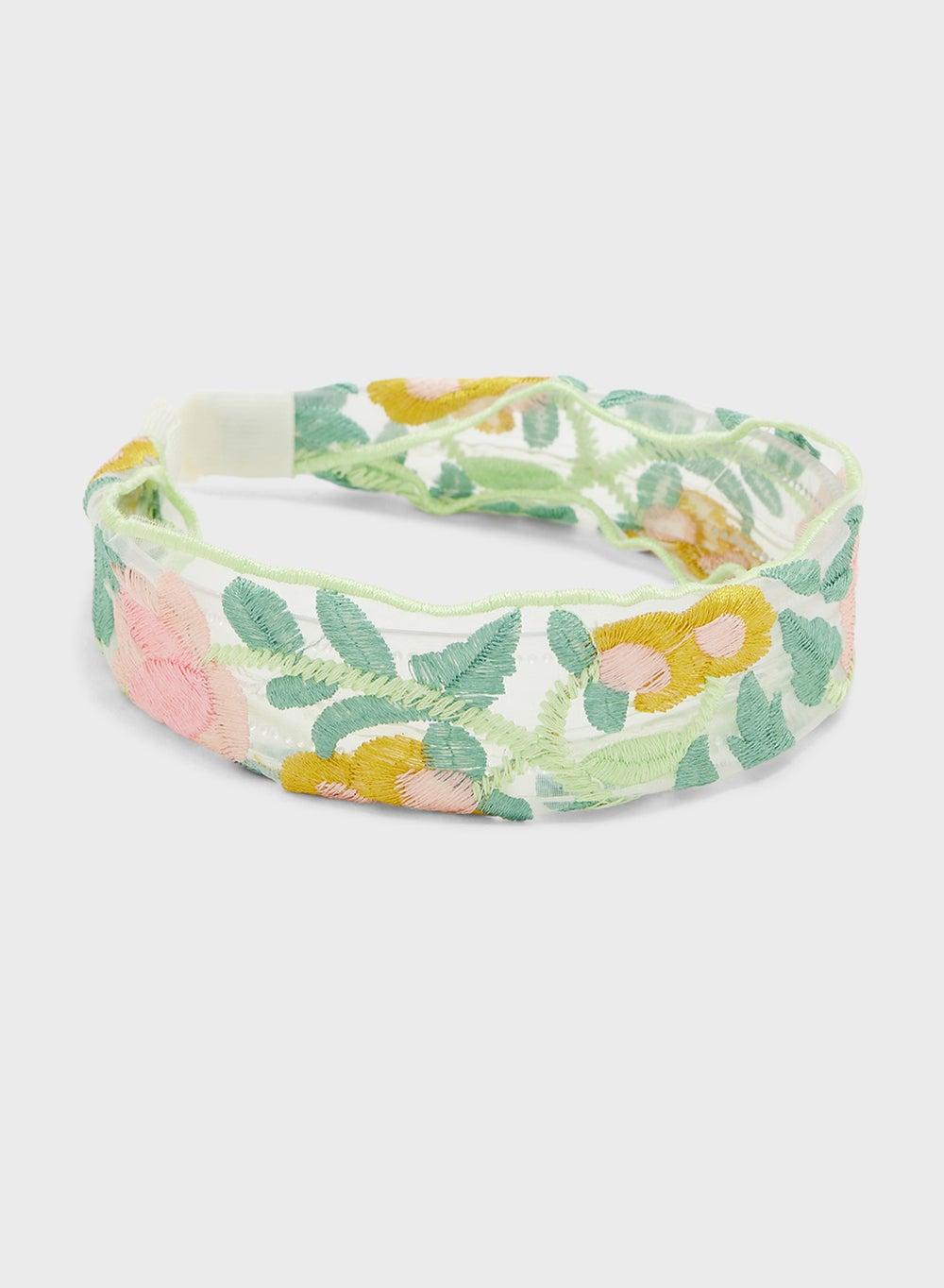 ELLA Floral Embroidery Elegance Headband for Women - Image 1