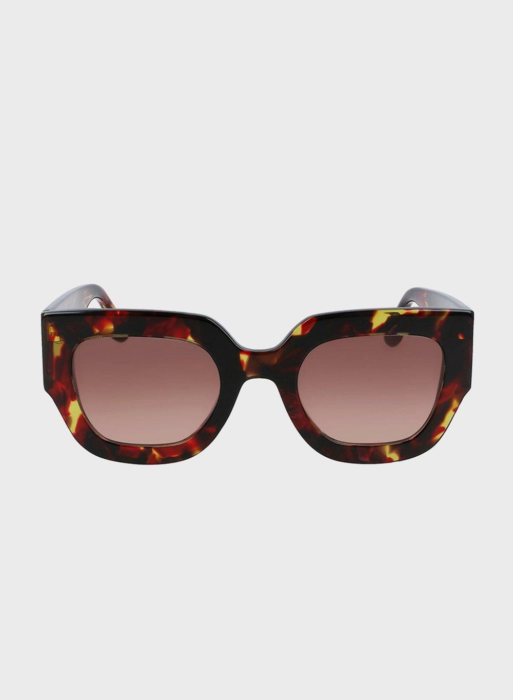 Victoria Beckham Chic Modified Rectangle Sunglasses - Image 1