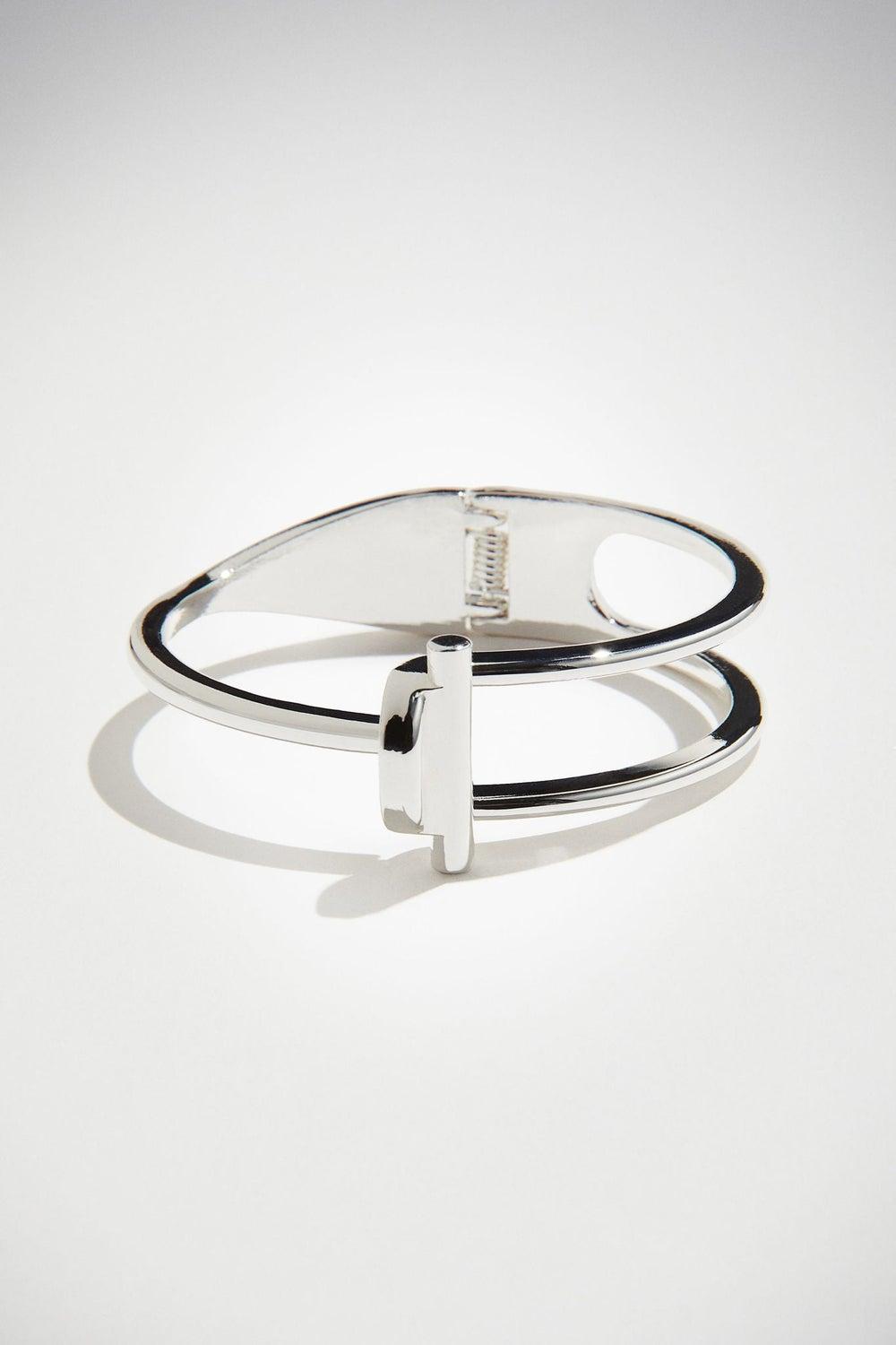 H&M Polished Hinged Cuff: Minimalist Everyday Elegance - Image 1