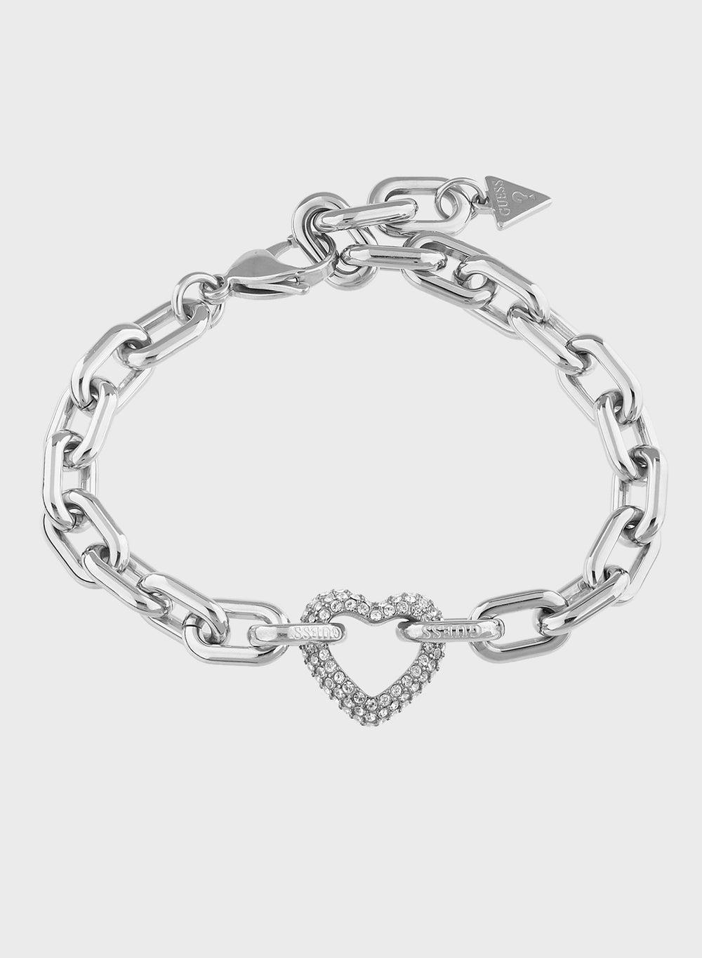 GUESS Jubb05016Jwrhs Elegant Pave Heart Bracelet for Women - Image 1
