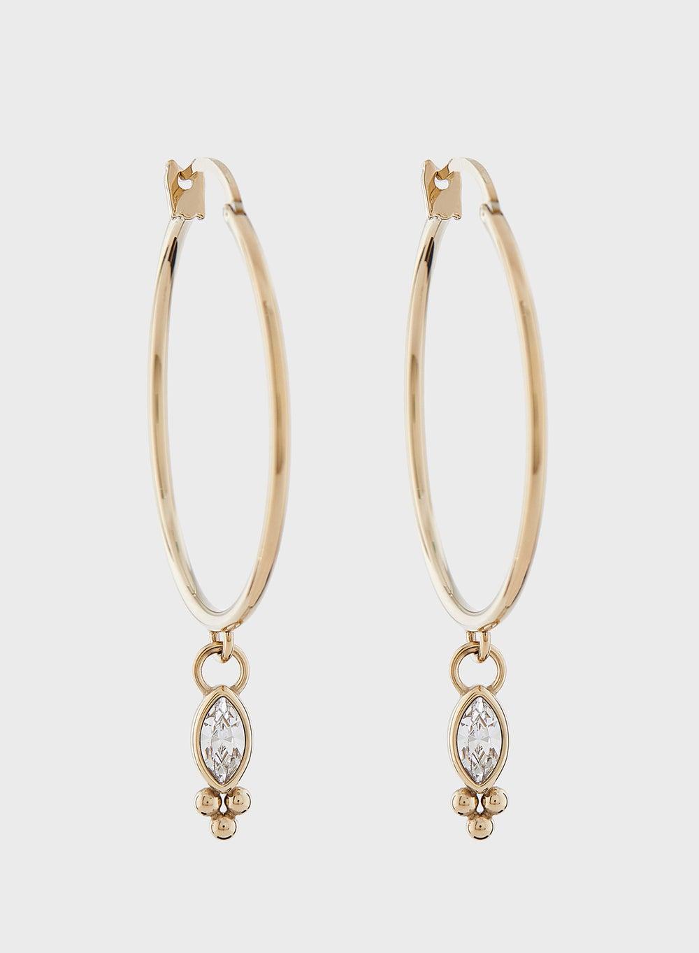 OLIVIA BURTON DAINTY Gold-Plated Hoops for Women - Image 1