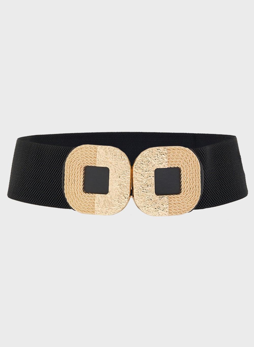 Golden Ginger Luxe Wide Belt for Elegant Ensembles - Image 1