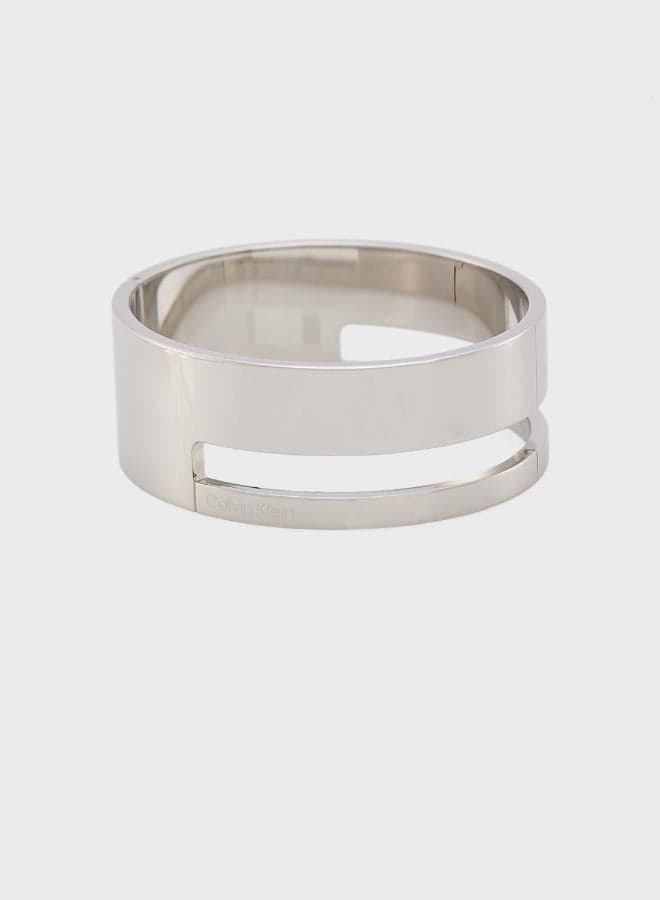 CALVIN KLEIN GEOMETRIC ESSENTIALS - Chic Bicolor Ring for Women - Image 1