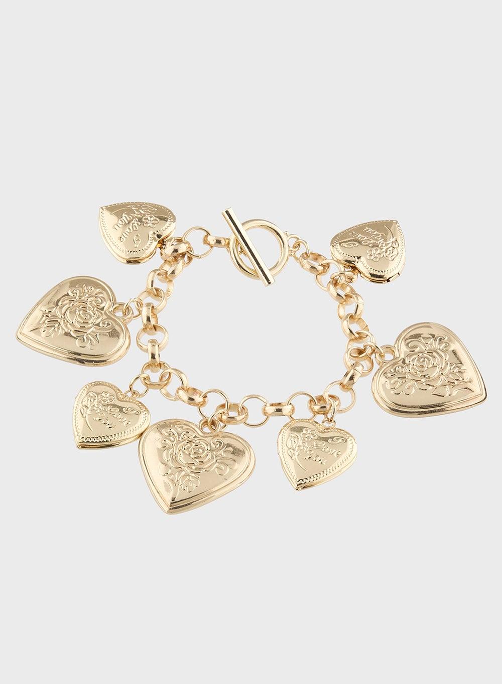 Ginger Heart Charm Bracelet: Elegance on Your Wrist - Image 1