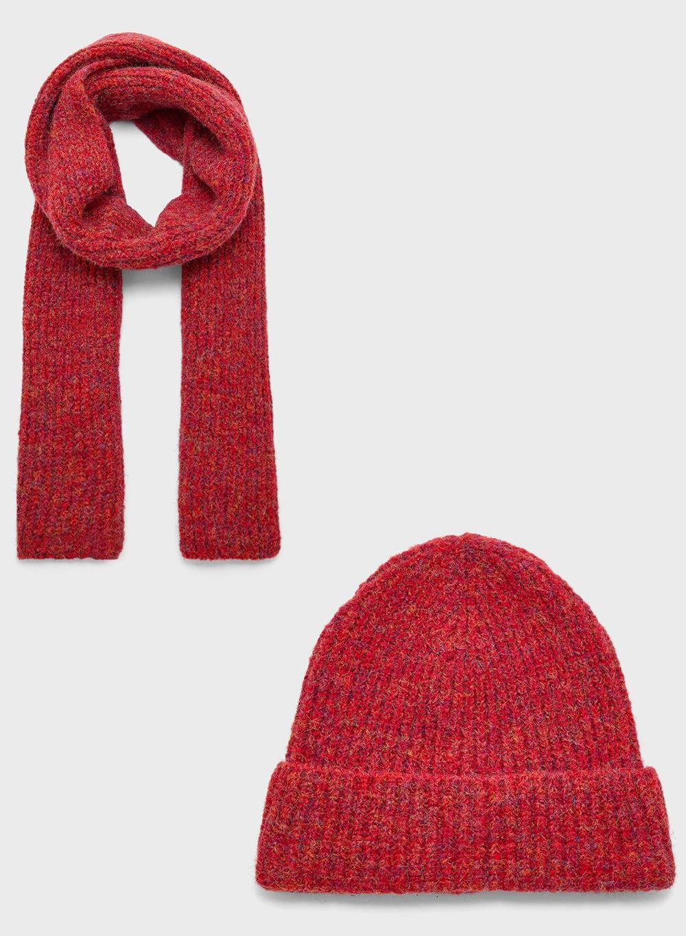 ELLA Winter Elegance Duo: Beanie & Scarves Set for Women - Image 1