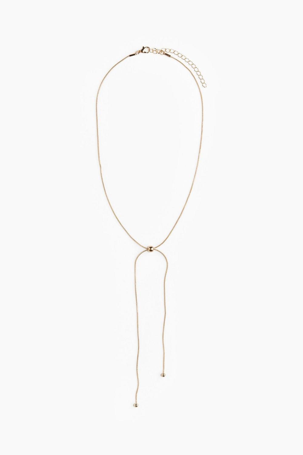 H&M Gold-Tone Snake Chain Necklace Elegance - Image 1