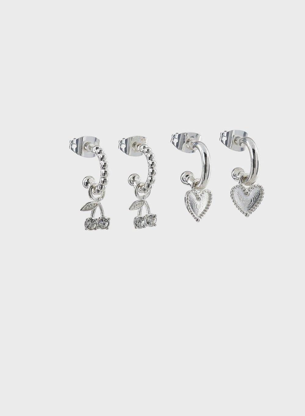 LUV AJ Cherry-Inspired Stud Earrings Set for Women - Image 1