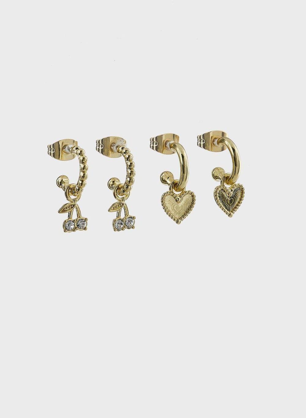 LUV AJ Cherry-Inspired Stud Earrings for Women - Image 1