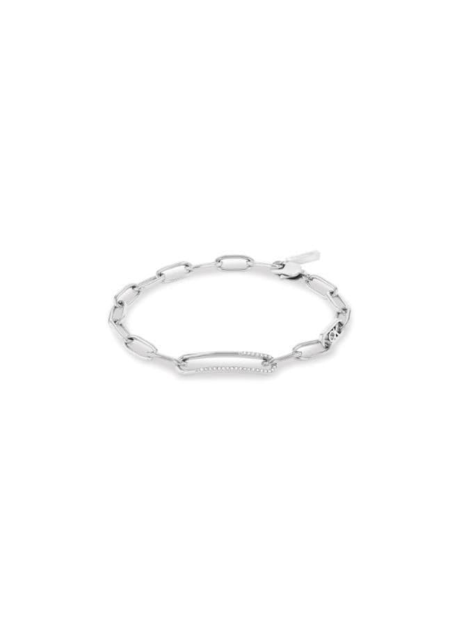 CALVIN KLEIN Asymmetrical Elegance: Chic Hand Chain Bracelet - Image 1