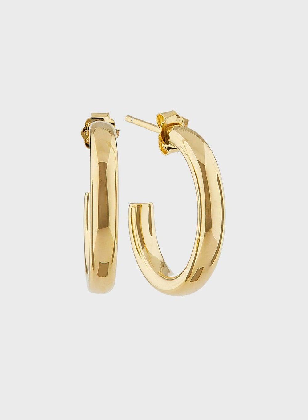 MOMNT Sterling Silver Half-Hoop Earrings for Women - Image 1