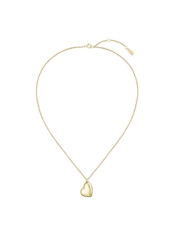 BOSS Heart Pendant Stainless Necklace for Elegant Women - Image 1