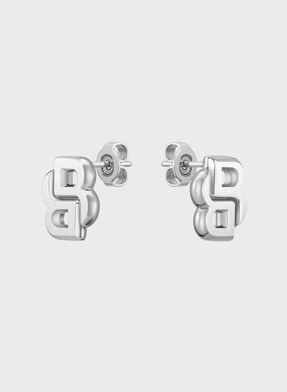 BOSS Stainless Chic Stud Earrings for Sophisticated Women - Image 1