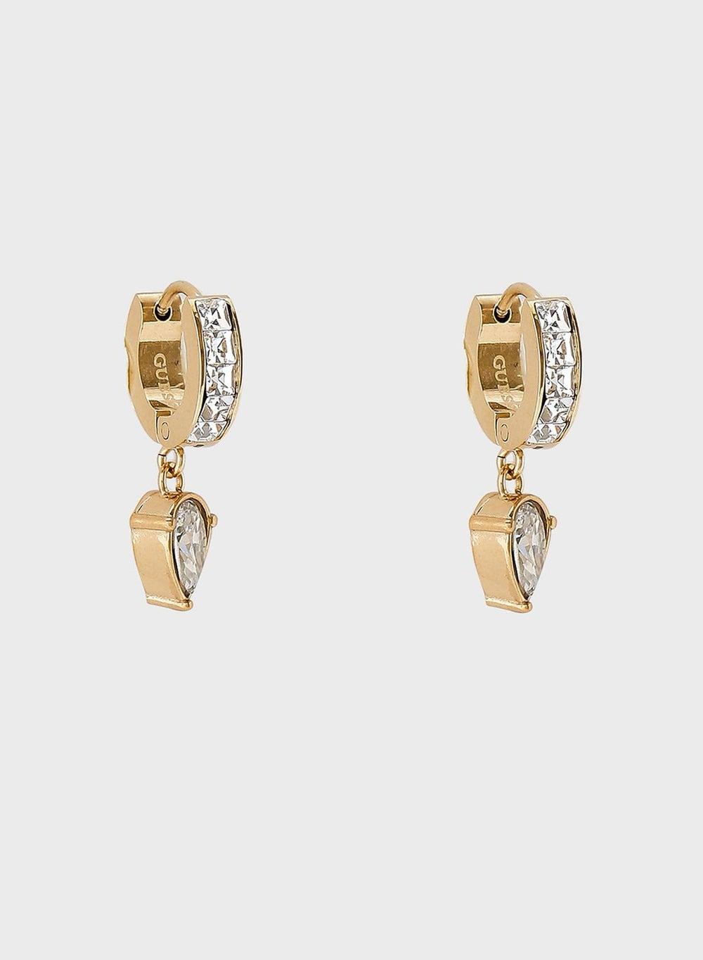 GUESS Crystal Drop Hugs Earrings - Sophistication Unleashed - Image 1
